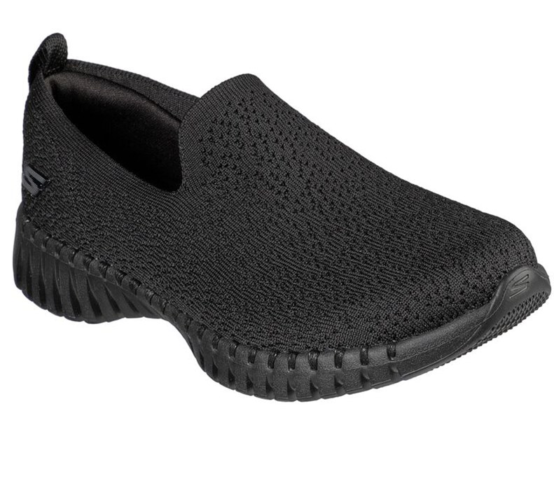 Skechers Dam Svarta Slip On - Gowalk Smart - Glory - Sverige (WJRKG-6371)